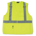 S360 ANSI Class 2 Breakaway Woven Oxford Hi Viz Lime Vest (Large)